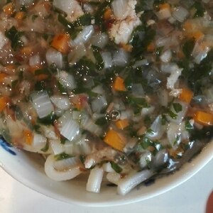 子供と一緒に♪野菜たっぷりあんかけうどん♪